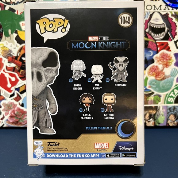 Funko Pop! Marvel #1049 Moon Knight Khonshu GITD (Box Lunch Exclusive) GLOW - Picture 3 of 7